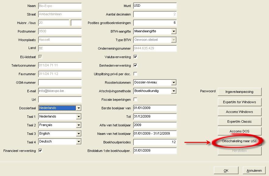 Werkwijze De overname bestaat uit 2 fasen: 1- fase 1: creatie van een nieuw dossier en overname van basisgegevens (dossiergegevens, fiches individuele rekeningen, klanten- en leveranciersgroepen,