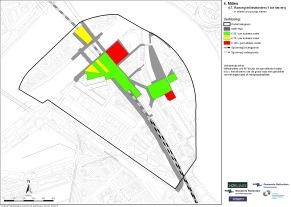 Bodemtoepassingskaart: de combinatie van de bodemkwaliteitskaart en de bodemfunctiekaart waarbij de hoogste kwaliteit overblijft.