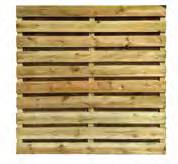 120 x 3 tussenlatten 28 x 95 x Voor gebruik met houten gleufpalen 18 planches 15 x