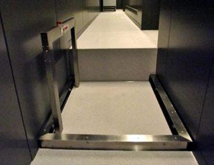 Rechtstandig of over traptreden De hydro lift kan 1 tot 6 treden overbruggen maar er is ook een versie van