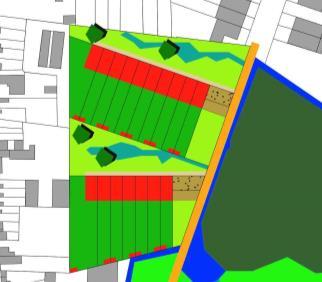 gemeenschappelijk groen gekoppeld aan de tuinzijde