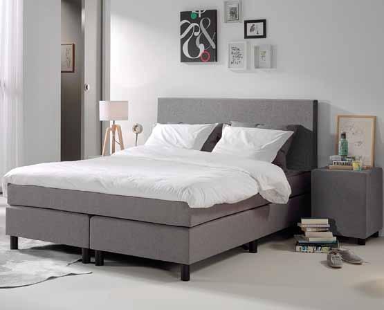 210 + 2 nachttafels slaapkamer TRENDY I Samenstelling : bed 160 x 200 + 5-deurs kast met