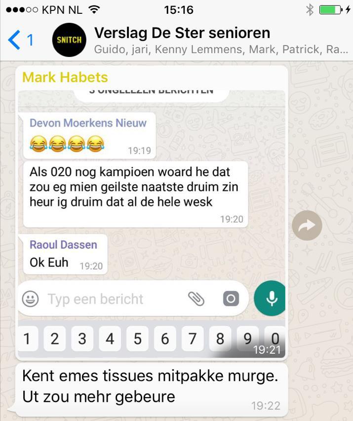 Veur de auge van de bankzitters ontvouwde zich unne wedsjtried wovan t niveau get te wunsje euverleet. Enigszins taege de verhouding in kome ozze jonges waal op veursjprong.