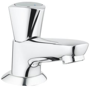 GROHE KRANEN VISUALISATIE 1 20 405 001 chroom 20 405 001 Costa S Toiletkraan metalen greep markering blauw GROHE Carbodur keramisch bovendeel