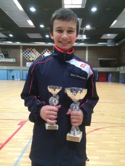 Belgisch kampioen jongens dubbel -13