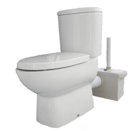 AQUAGENIUS Toiletpomp De Aquagenius is een speciale pomp, die wordt gebruikt voor het verpompen van afvalwater van sanitaire installaties welke onder, of ver van het hoofdrioolnet zijn verwijderd.