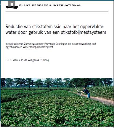 Terugblik Terugblik Auernhammer - 2001 (2) 2000: rapport over Cropscan en bij Wat is er veranderd de laatste 10 jaar?