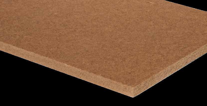 FiberTech Standard Multifunctionele, dunne houtvezelplaat voor isolatie van vloer, dak of wand FiberTech Standard is een dunne maar stevige houtvezelplaat.