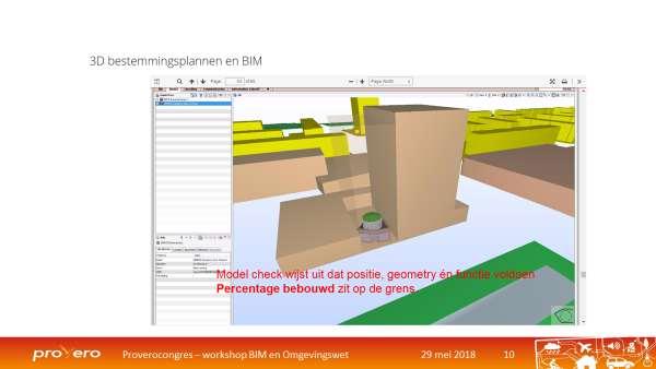 Extra winst wordt geboekt door het toetsen van bouwplannen aan eisen met behulp van 3D omgevingsinformatie (zicht, bezonning, geluidsbelasting, enz.).