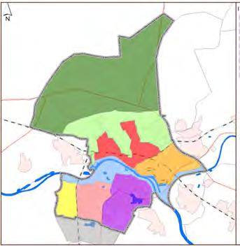 Voorbeeld: Analyse Oud Arnhem Occupatielaag Historisch centrum, ca. 19.000 woningen Dynamiek: stationsgebied en Rijnboog: 3.000 nieuwe woningen, 140.000 m2 bvo, 18.