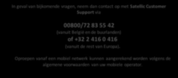 algemene voorwaarden van uw mobiele operator.