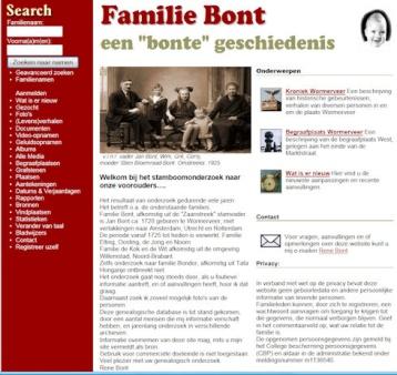 Familie Bont Veel Wormerveerse families, o.