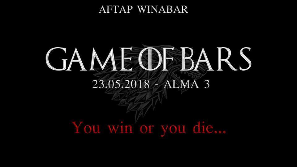 Game of Bars!!!WINABAR IN ALMA 3!!! Brace yourself, summer is coming! And with it the biggest party of the year: the Game of Bars.