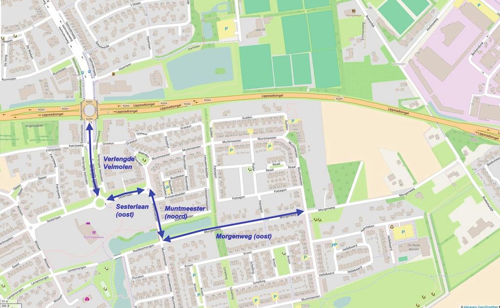 3 UITGANGSPUNTEN ONDERZOEK De uitgangspunten van dit onderzoek zijn verstrekt door de gemeente Uden. In figuur 3.1 is een overzicht van de relevante wegen. In tabel 3.