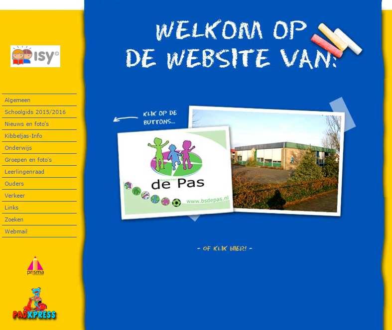 6 WEBSITE Kijkt u ook eens op de website van onze school: www.bsdepas.nl. Daar vindt u bijvoorbeeld foto s van allerlei activiteiten tijdens het schooljaar.