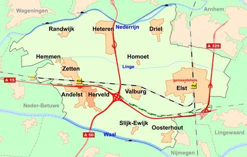 De centrale, historische en logistiek sterke ligging in de driehoek Arnhem, Nijmegen en Wageningen vormt samen met onder meer het rivierenlandschap en het unieke Park Lingezegen, de veelzijdige