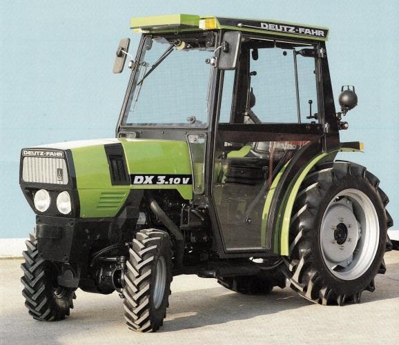 Deutz-Fahr D-6507 In 1986 zijn er 5 modellen DX-3.10 V, DX-3.30 V+F, DX-3.50 V+F, DX-3.70 V+F, DX-3.90 F met vermogens van respectievelijk 48, 55, 62, 73 en 80 pk.