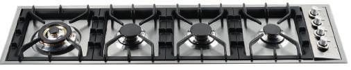 aansluitsnoer zonder stekker Accessoire BAC 193 woksupport 1 Dual Fuel wokbrander 4,50 kw 2 branders 2,60 kw 1 brander 1,80 kw Gietijzeren