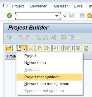 Klik op om een nieuw project te creëren en kies Project met sjabloon : 1. creëer 2. Kies project met sjabloon 3.
