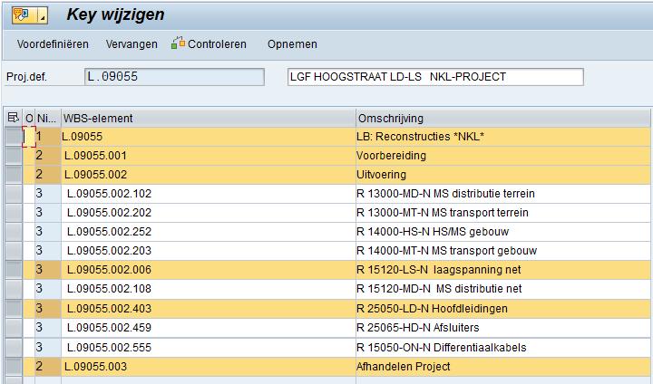 Markeren doe je via vooraan de regel.