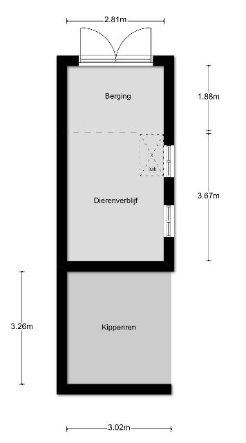 Indelingen en afmetingen zijn slechts