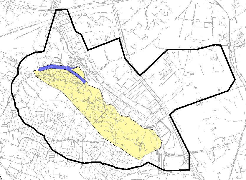 afbeelding 4.2. Locaties bepaling waterbalans In tabel 4.1 zijn de posten van de waterbalans opgenomen.