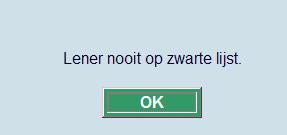 Bijvoorbeeld, klik op Zwarte lijst: Zie paragraaf 431.7.1 voor meer informatie over Huidige speciale uitleenstatussen en Facturen.