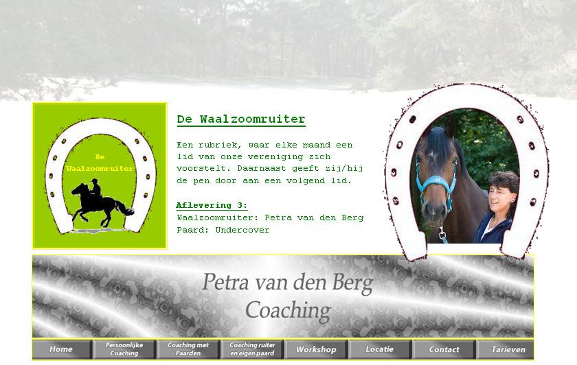 Tja, daar gaf Willemijn mij de pen (toetsenbord) door. Ik ben Petra van den Berg, ik woon aan de spoorstraat in Echteld, samen met Gerrit, Gerrel en Niek.