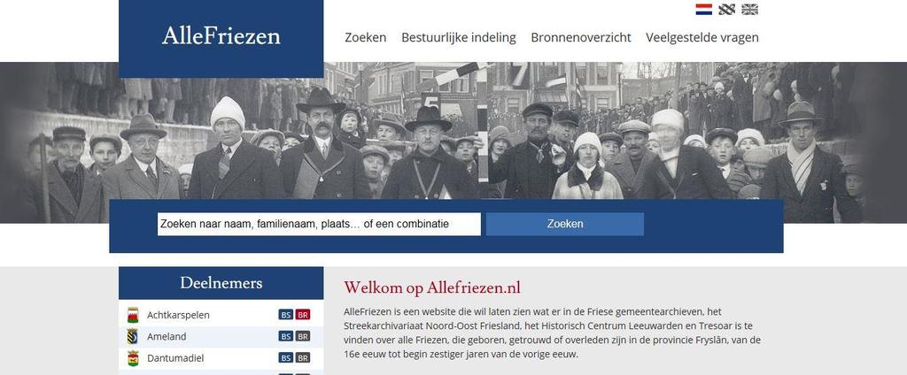 LIDMATENREGISTERS In het afgelopen jaar is de gemeente Barradeel op de website Alle Friezen gepubliceerd. De gemeentes Harlingen, Franeker en Franekeradeel zijn in behandeling.