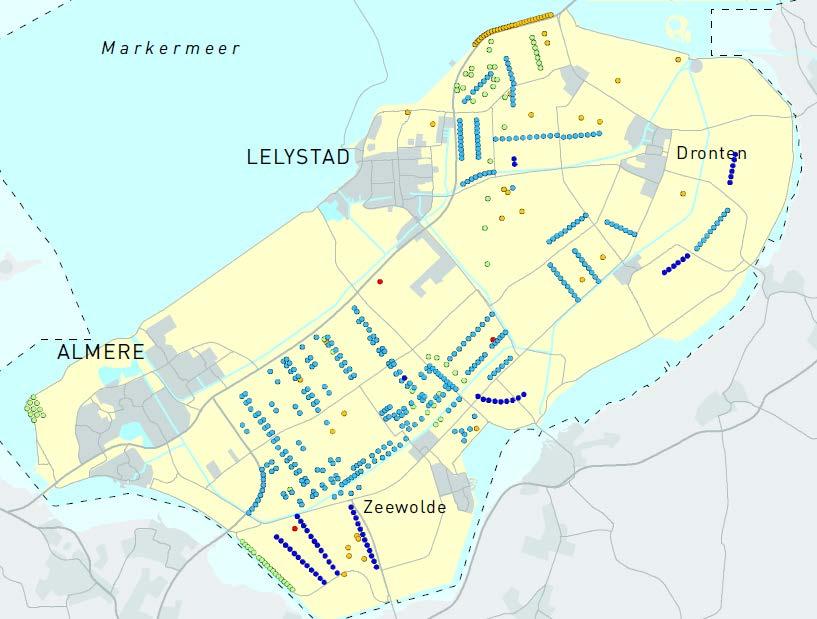 Pondera Consult 25 Figuur 3.2 Huidige windturbines in Flevoland Bron: Concept PlanMER Regioplan Windenergie Zuidelijk en oostelijk Flevoland, december 2014 