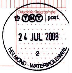 HELMOND - WATERMOLENWAL # 2 Wederhof 14 Gevestigd na 2007: Postkantoor (adres in 2016: