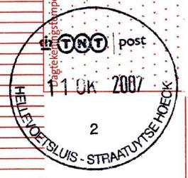 2007: eigen vestiging Postkantoren BV) HELLEVOETSLUIS -