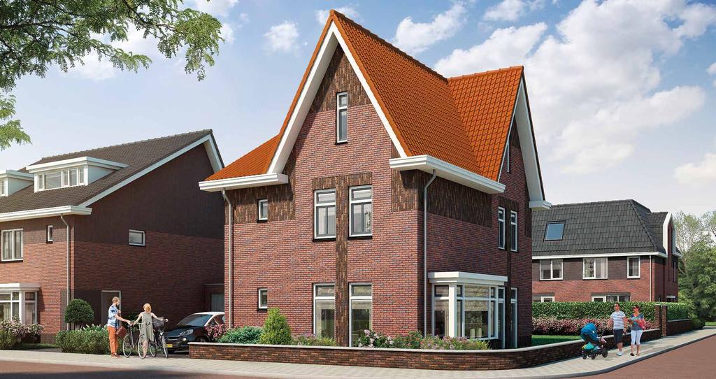 CITROENVLINDER 27 vrijstaande WONING BLOK 9 BWNR. 27 stijlvol met DORPS KARAKTER Hoewel de twee vrijstaande woningen in basis hetzelfde zijn, hebben ze elk een hele andere uitstraling.