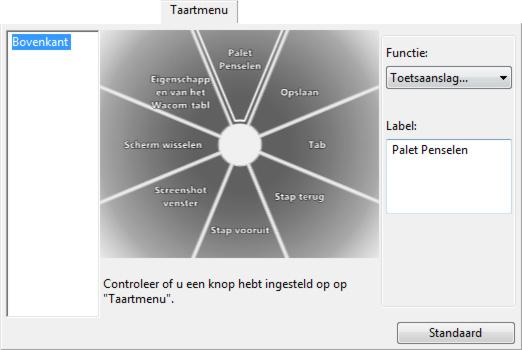 68 HET TAARTMENU GEBRUIKEN EN AANPASSEN Het taartmenu is een pop-upmenu dat snelle toegang biedt tot bewerkings-, navigatie-, mediabesturingsfuncties en meer.