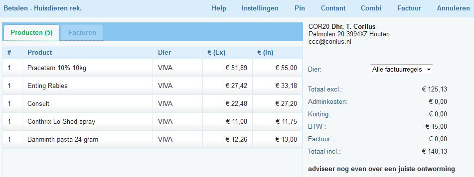 1 Instellingen Onder instellingen zijn nu alle instellingen voor de diverse printers en de pin geplaatst. 17.