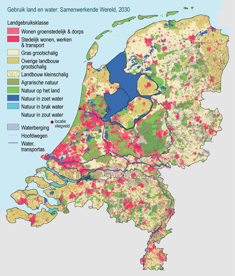 Figuur 7b Grondgebruik in de Samenwerkende