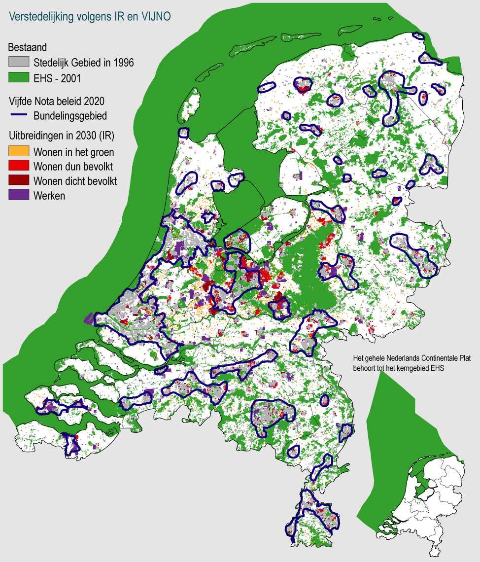 De Vijfde Nota vergeleken met de scenario s In het Individualistische Regio-scenario, waarin de ontwikkelingen op de woningmarkt gestuurd worden door woonwensen, staat de doelstelling om de