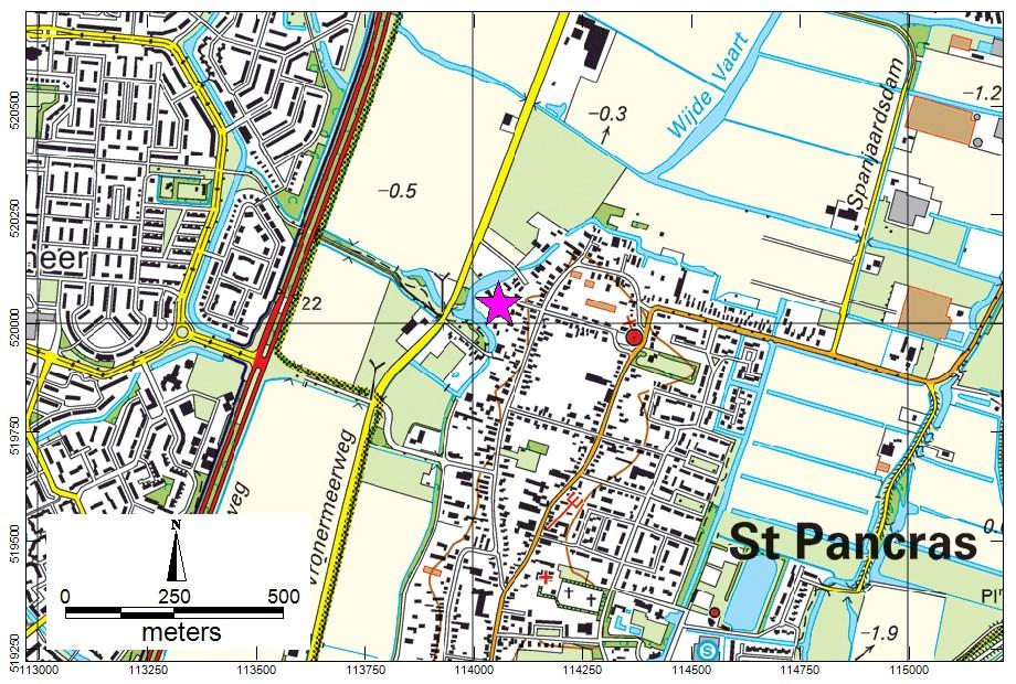 2 Gegevens plangebied 2.1 Beschrijving plangebied Het plangebied ligt in het noordwesten van het dorp Sint Pancras (afbeelding 1).