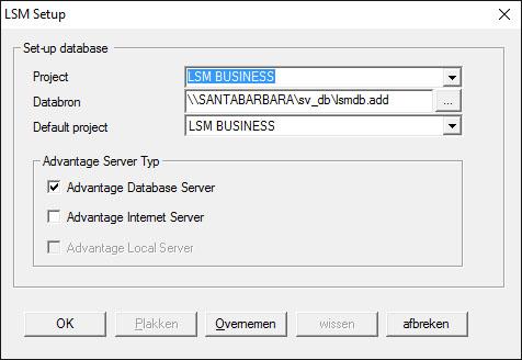 15 / 39 ð Geef een willekeurige naam aan het project. ð Kies met de button "..." het pad naar de server en verwijs direct naar het lsmdb.add-bestand. Bij verborgen vrijgaves moet het pad naar lsmdb.