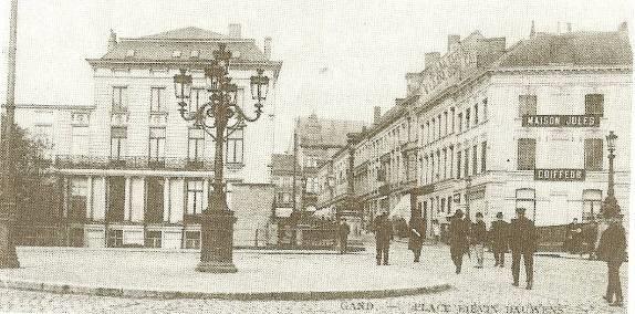 In 1837 reden de treinen niet naar het St Pietersstation maar hier vlakbij aan de Lammerstraat, het prachtige Zuidstation.