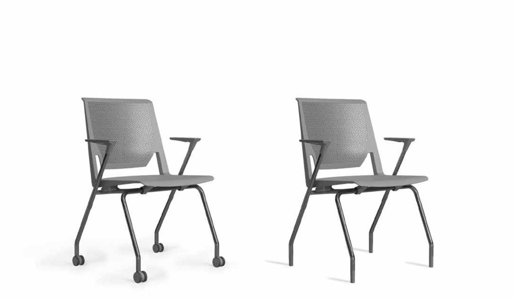 Comforto 62 Modelserie 6230 Design: Haworth Design Studio en Simon Desanta Stapelbare stoel met of zonder armleuningen. Kunststof zitting en rug zonder bekleding, leverbaar in 10 standaard kleuren.