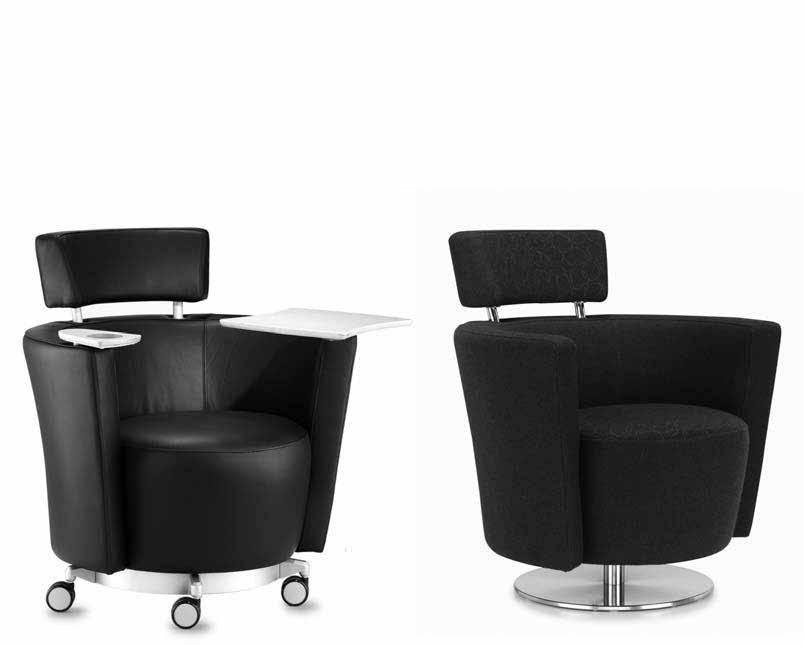Hello Hello mobiele Design: Chesser Schacht Design De mobiele hockers en stoelen zijn voor wachtzones, ontvangst- en conferentieruimtes. Romp geheel bekleed. Eigen stof C.O.M.