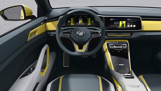 4 Interieur fascinerende sprong voorwaarts Toekomst zonder schakelaars. Het interieur van de nieuwe Volkswagen-modellen maakt telkens een immense sprong voorwaarts.