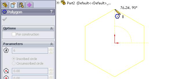 Klik in de Command- Manager op Polygon.