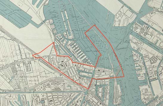 Ter hoogte van de huidige Roggeveenstraat, tussen de Van Linschoten- en Van Neckstraat stond vanaf 1841 Het Klaverblad, de laatst gebouwde bovenkruier-houtzaagmolen van Amsterdam (afb. 10).