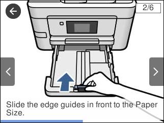 Basisprincipes van printer Animaties bekijken Op het lcd-scherm kunt u animaties bekijken van bedieningsinstructies, zoals het laden van papier of het verwijderen van vastgelopen papier.
