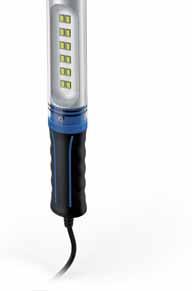 UV-lekdetector 350/150 lm boost-/ecomodus Slijtvast Hoge slagvastheid: IK07 Bestand tegen water, stof en oplosmiddelen: IP 54 Onze LED