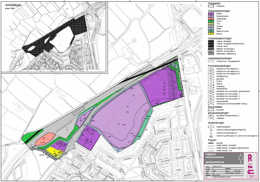 Kaart 1: Plankaart bestemmingsplan Rho