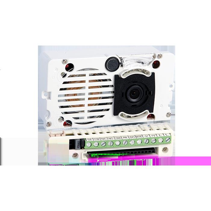 5/5 Audio/video-unit voor ViP-systeem met klemmenblok, compleet met kleurencamera. Resolutie 1280x720 pixel. 4682HD AUDIO/VIDEO-UNIT IN KLEUR, IKALL HD. VIP Opnamehoek 110 (H) - 80 (V).