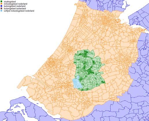 3.3 Studiegebied Het studiegebied van het verkeersmodel is de regio Midden-Holland.